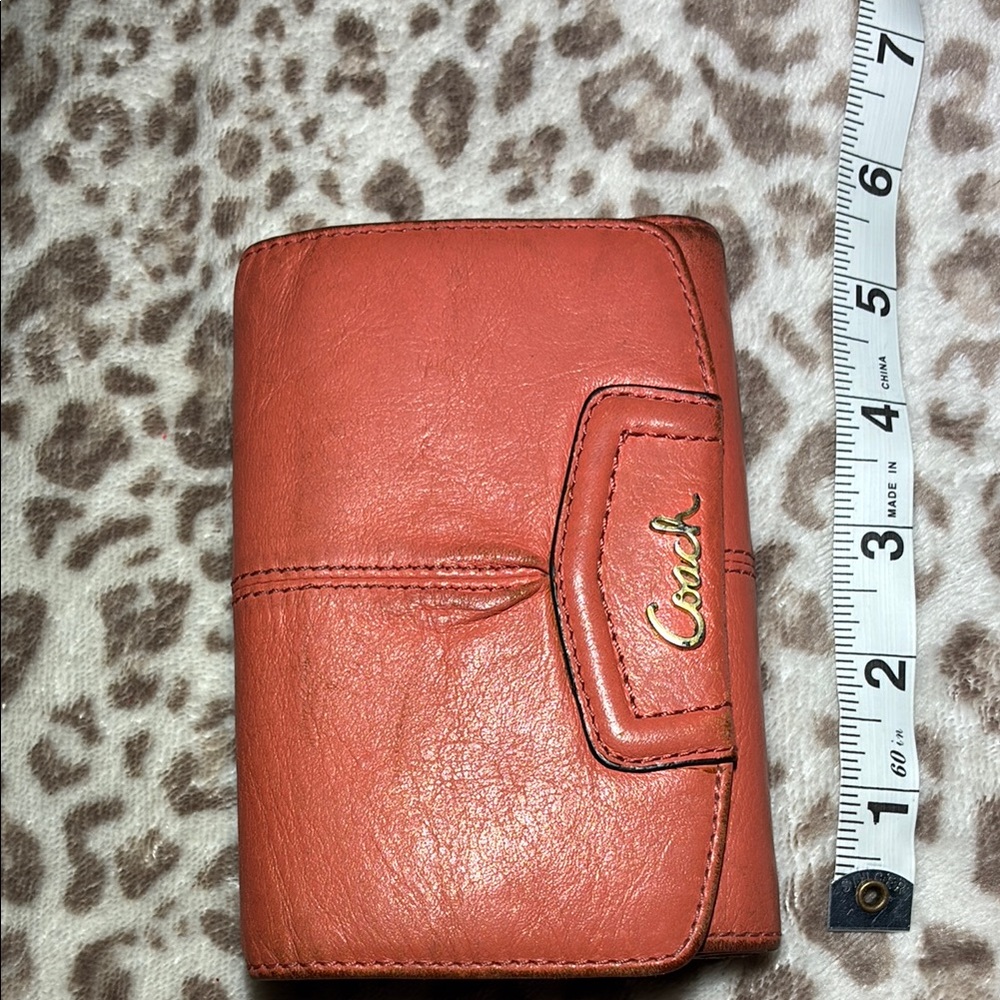 Coach Coral Leather Wallet